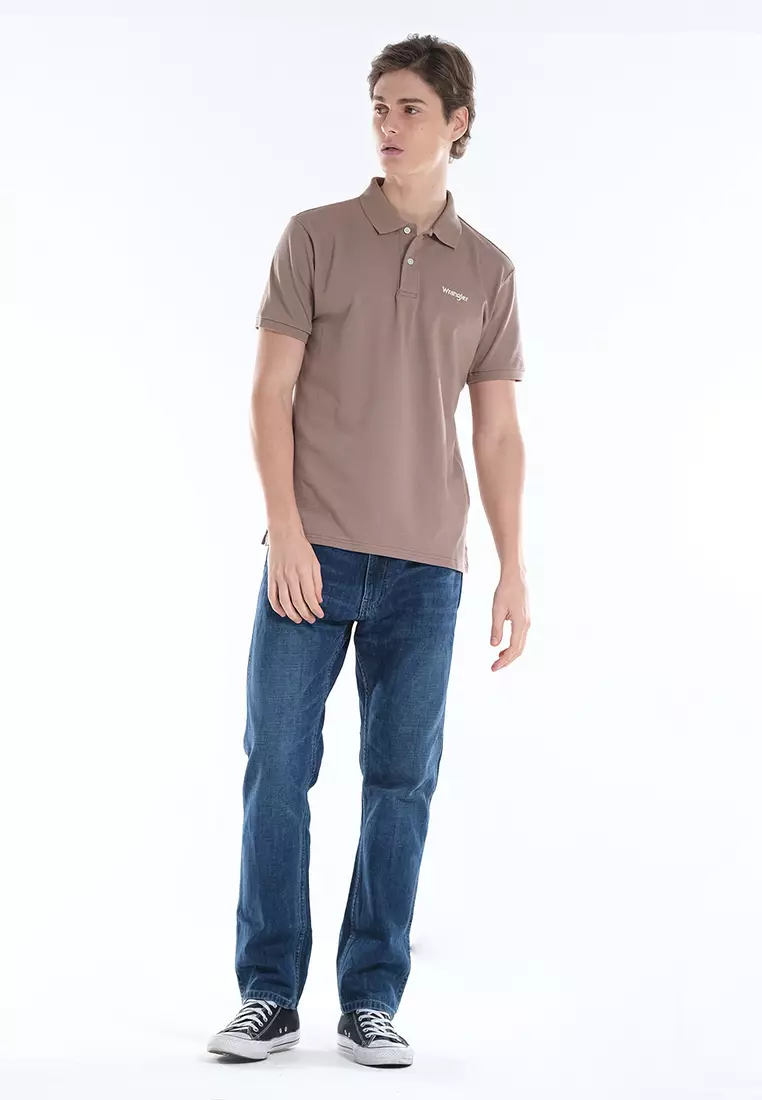 Wrangler Plain Color Polo Shirt for Men