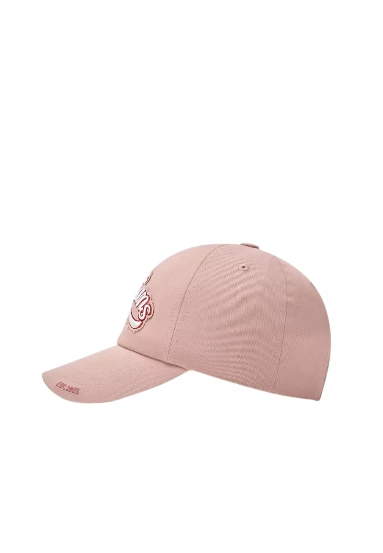 Varsity Vintage Cursive Damage Unstructured Ball Cap - Cleveland Light Peach