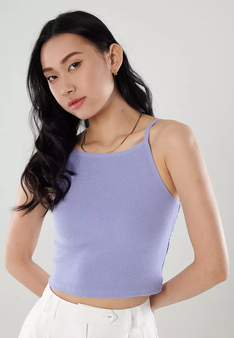 Women's Soft Touch Crop Top, Ribbed