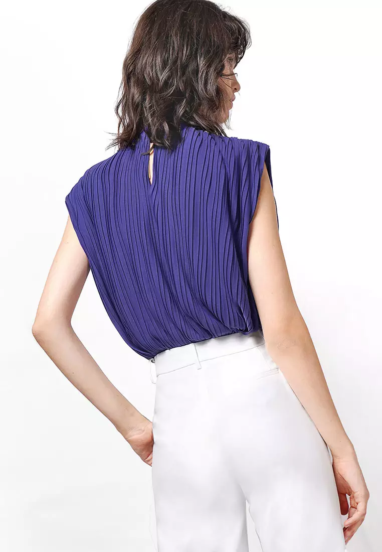 Oversized Pleated Top