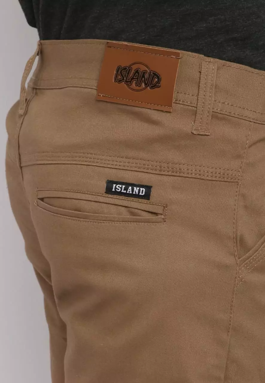 Celana Pria Panjang Chinos Coklat Slimfit