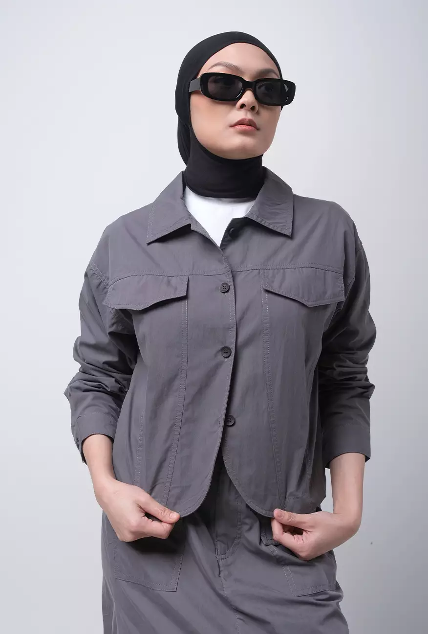 Kemeja Wanita Genie Grey