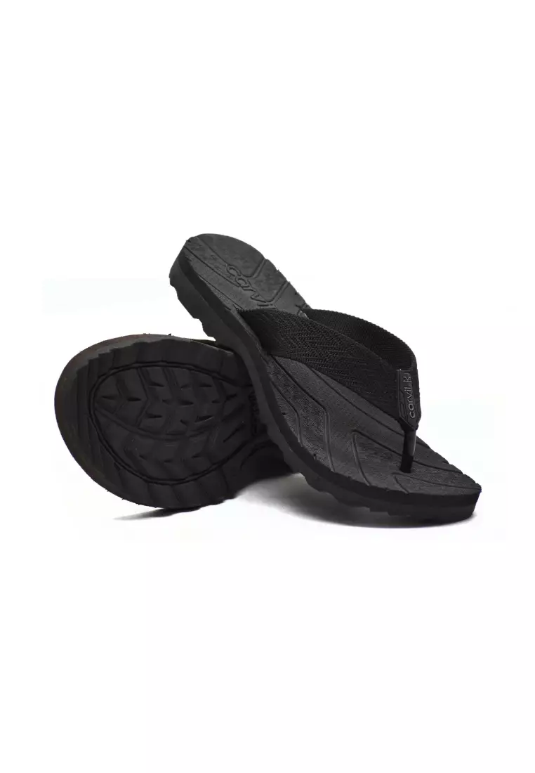 Carvil Sandal Pria Hobart-Me Black