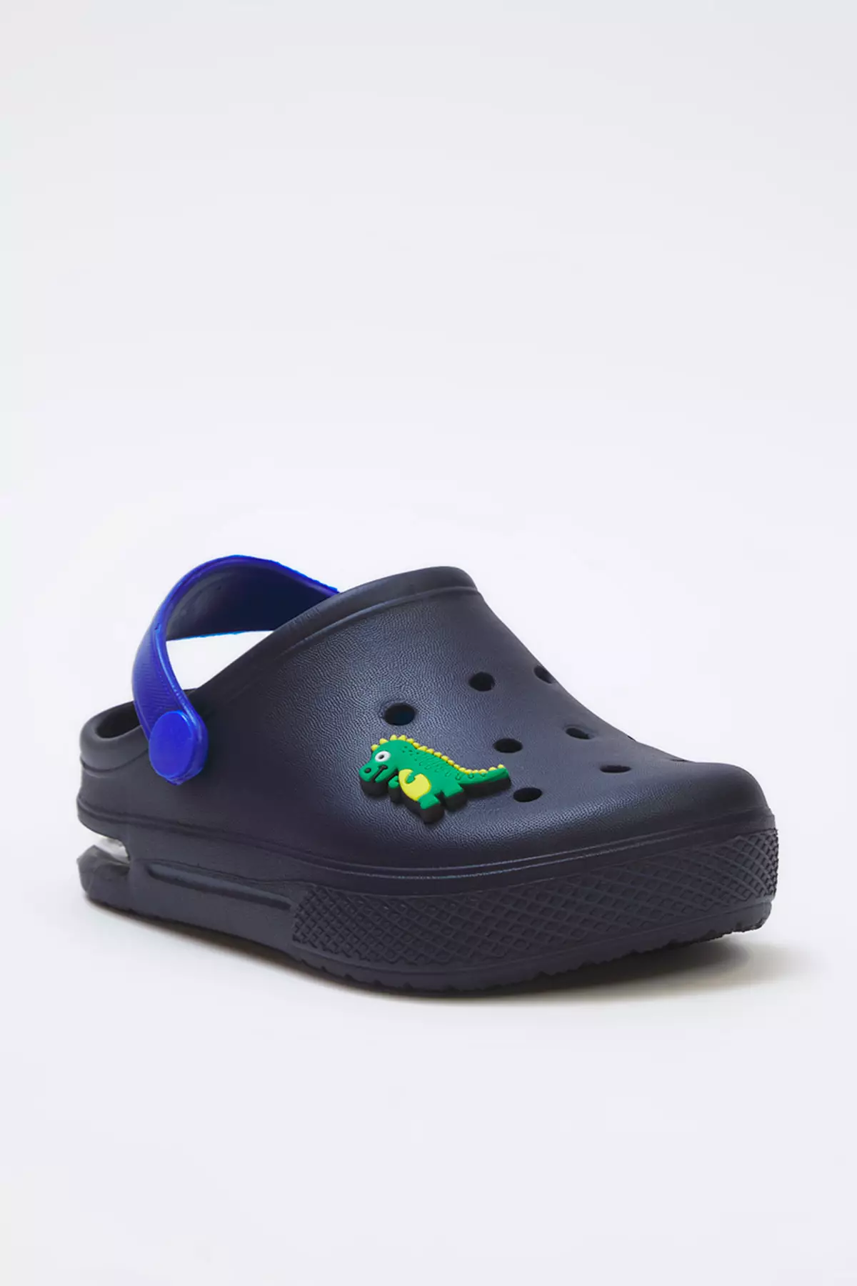 Light Base Little Boys Kids Closed Front Sandals Slippers With Lighted Crocodile Figure Takss25Sd00044