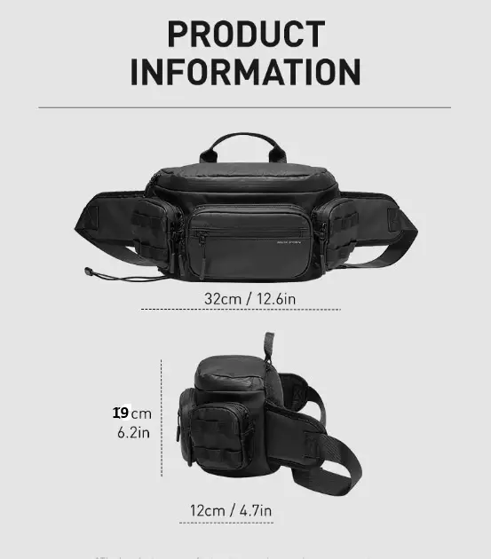 Mark Ryden MR482 Tas Selempang Tas Pinggang Pria Crossbody Waist Bag