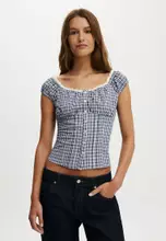 Harri Micro Check Navy
