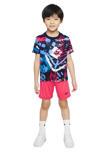 Nike red Nike Dri-fit Thrill Tee And Shorts Set (Toddler) - Siren Red AD2C3KAE8B5946GS_1