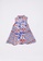 YeoMama Batik white and red and blue Wildflower Batik Flare Dress D2667KAD10670FGS_2