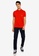 REPLAY red Piqué polo shirt with pocket 78DCAAABED0E18GS_4
