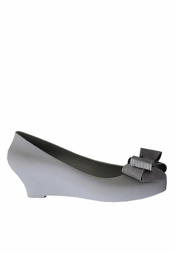 Twenty Eight Shoes grey VANSA 3D Bow Jelly Wedges VSW-R016 254F6SH7EB60D1GS_1