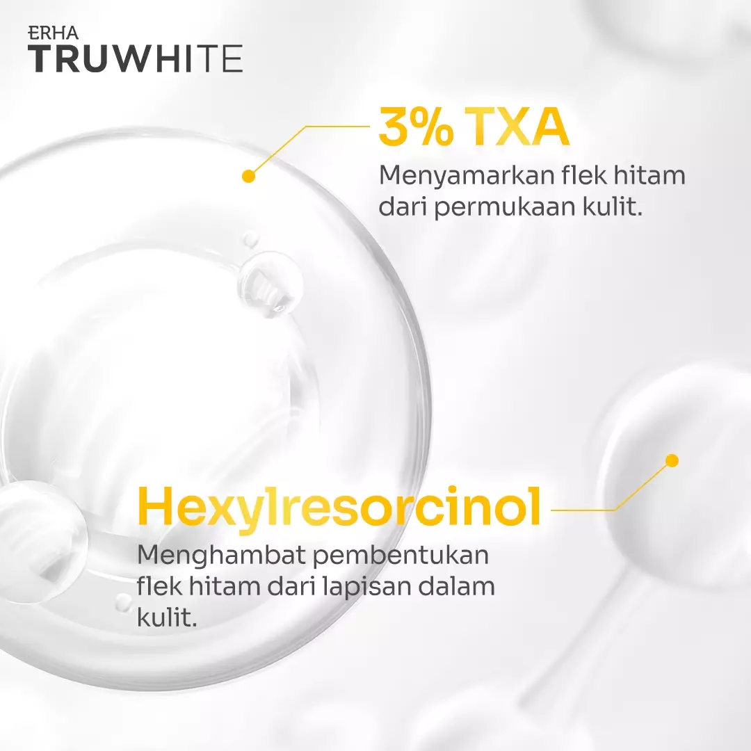 ERHA Truwhite 3% Txa & Hexyl Resorcinol Active Glow Booster 15Ml - Booster Pencerah