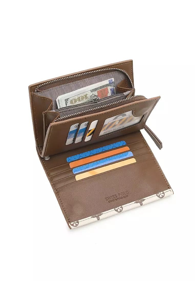 Women's RFID Short Purse / Wallet - Brown