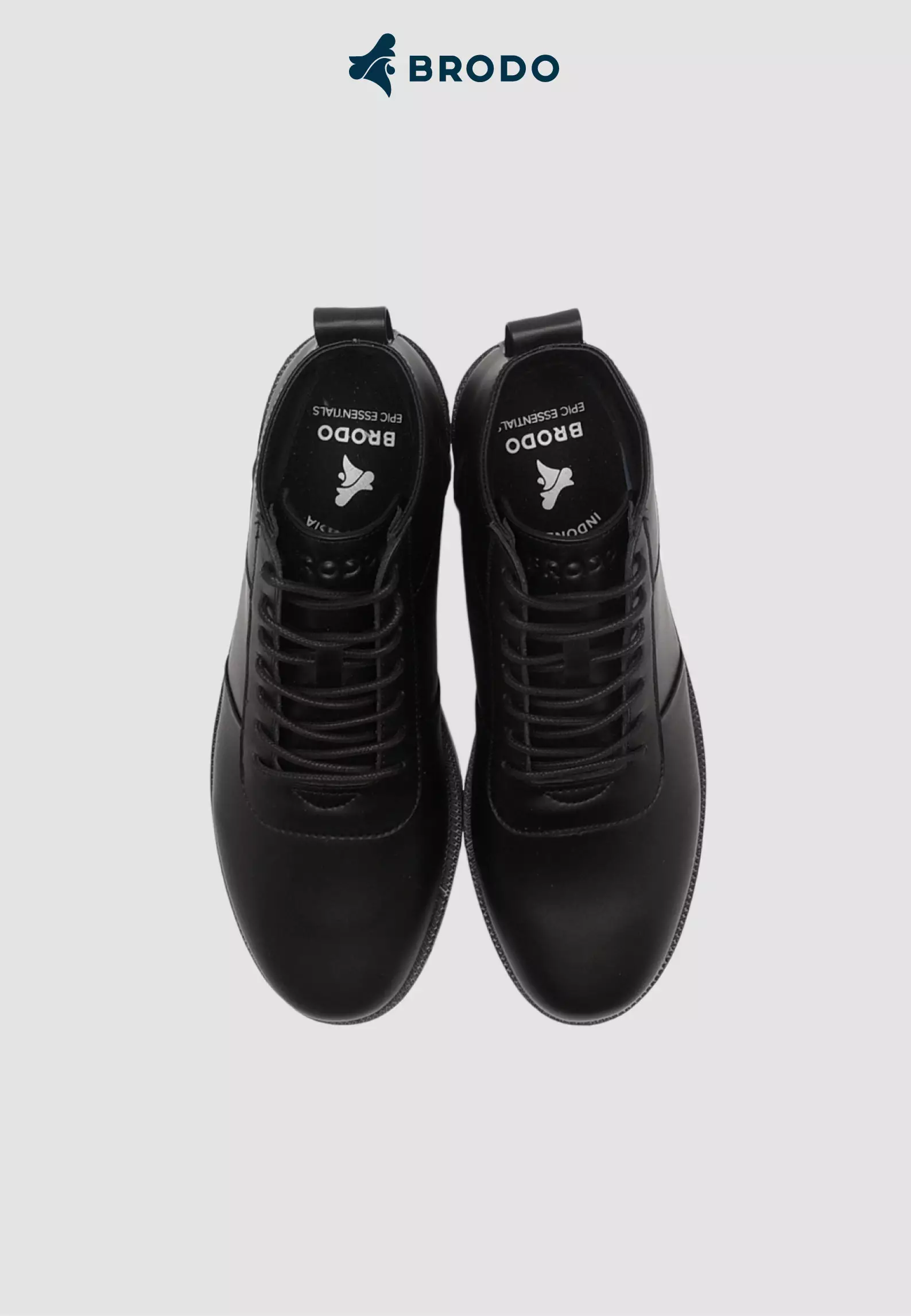 BRODO - Sepatu Ventura Full Black EL