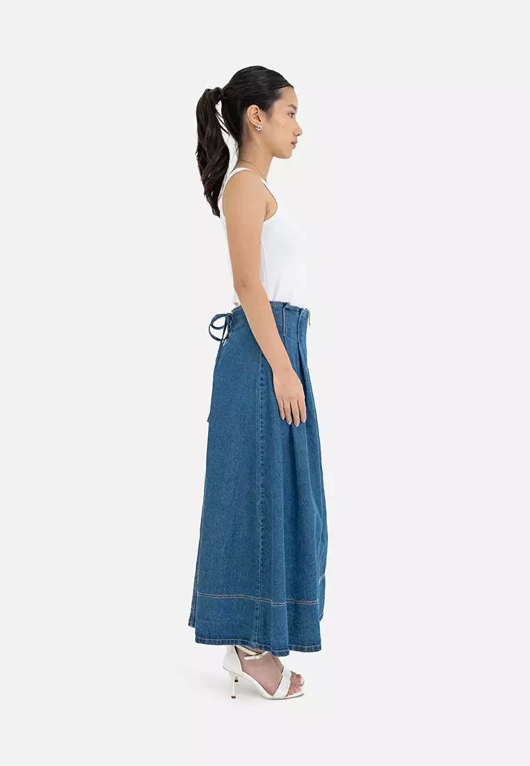 Earth Music & Ecology - Amami Front Zip Denim Skirt