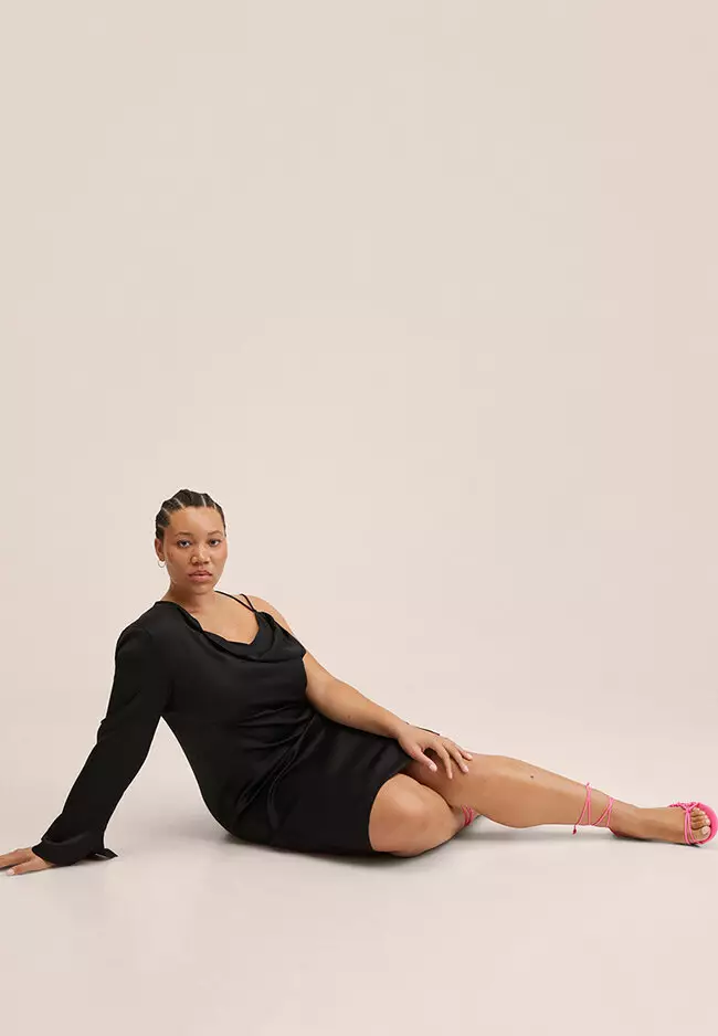 Asymmetric Neckline Dress