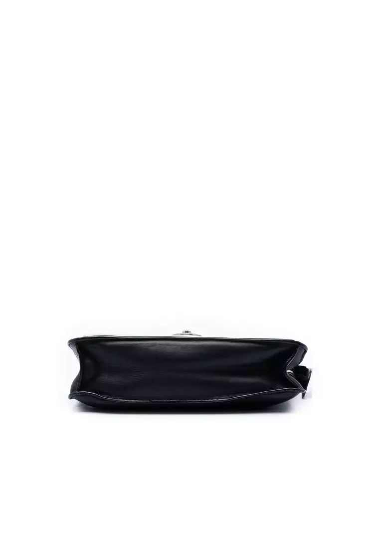 Pre-Loved Celine Bicolor Leather Pocket Envelope Zip Crossbody