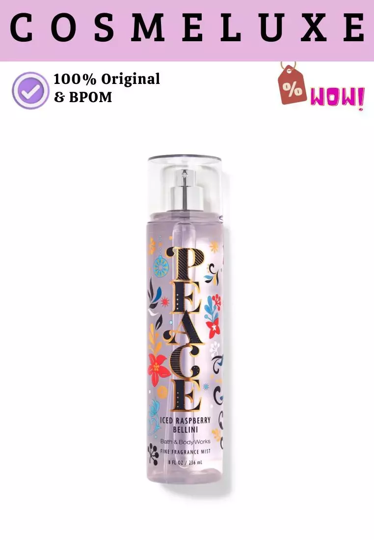 Jual Bath and Body Works BBW Body Mist Peace iced Raspberry Bellini ...