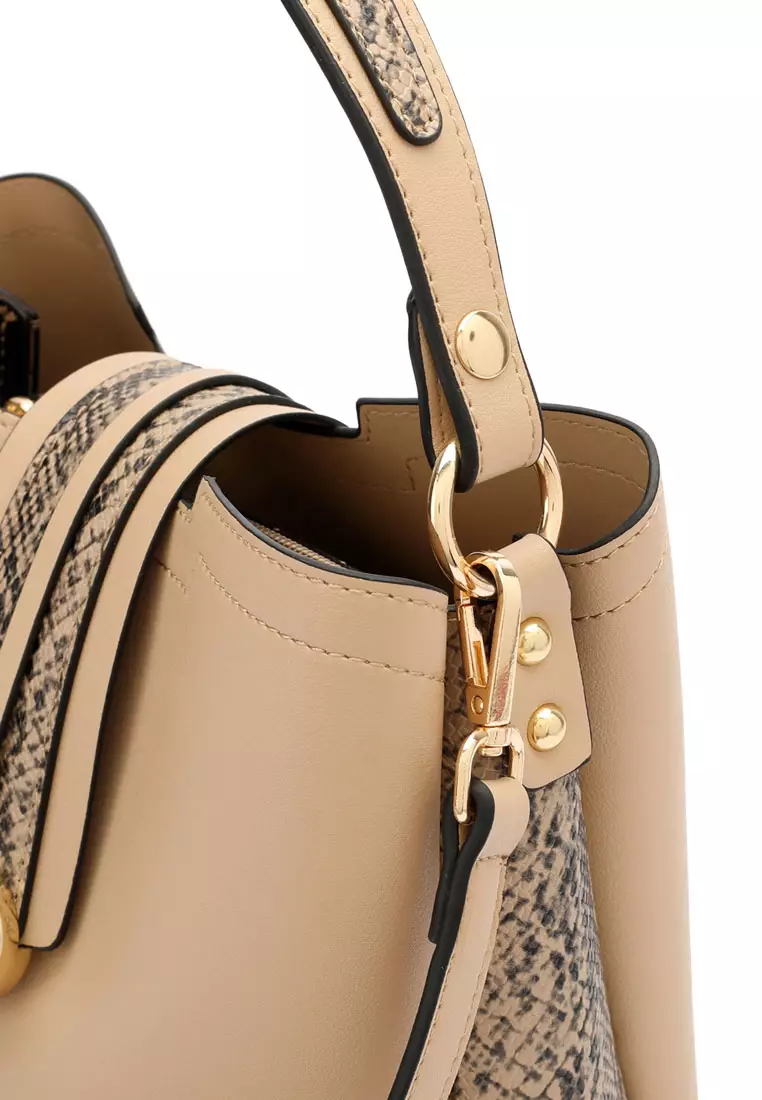 Top Handle Bag / Sling Bag / Crossbody Bag - Brown