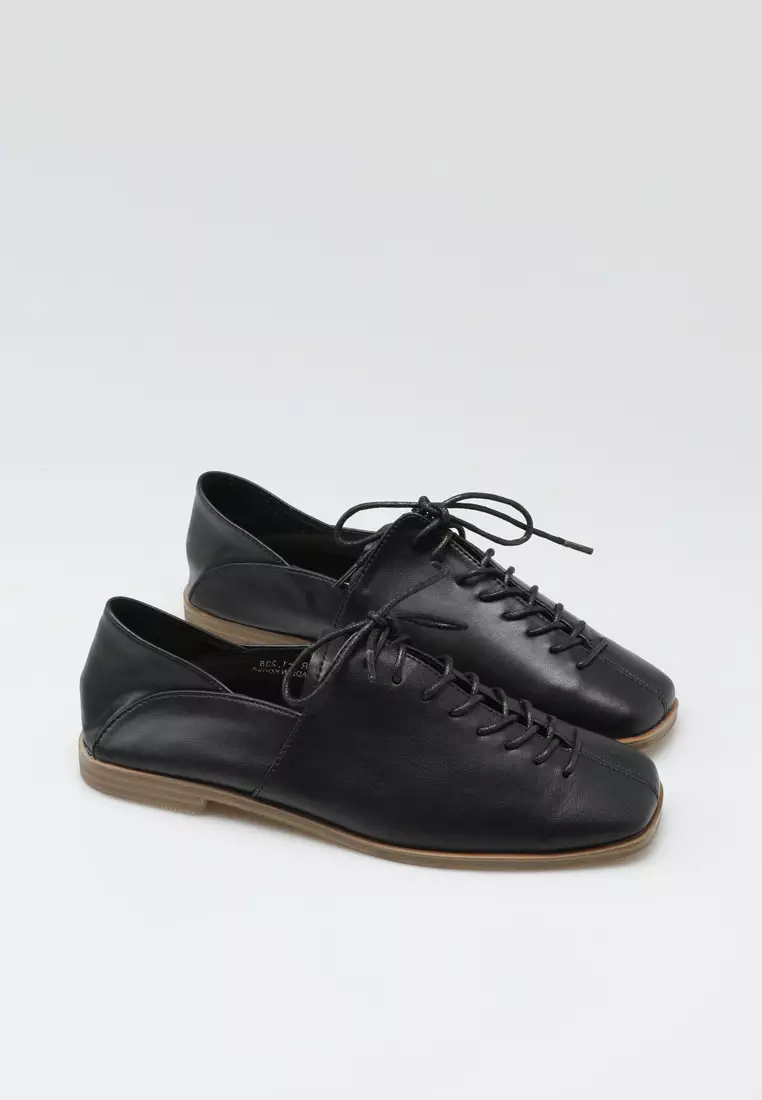 Leather Lace Up Loafers TH-R6-1