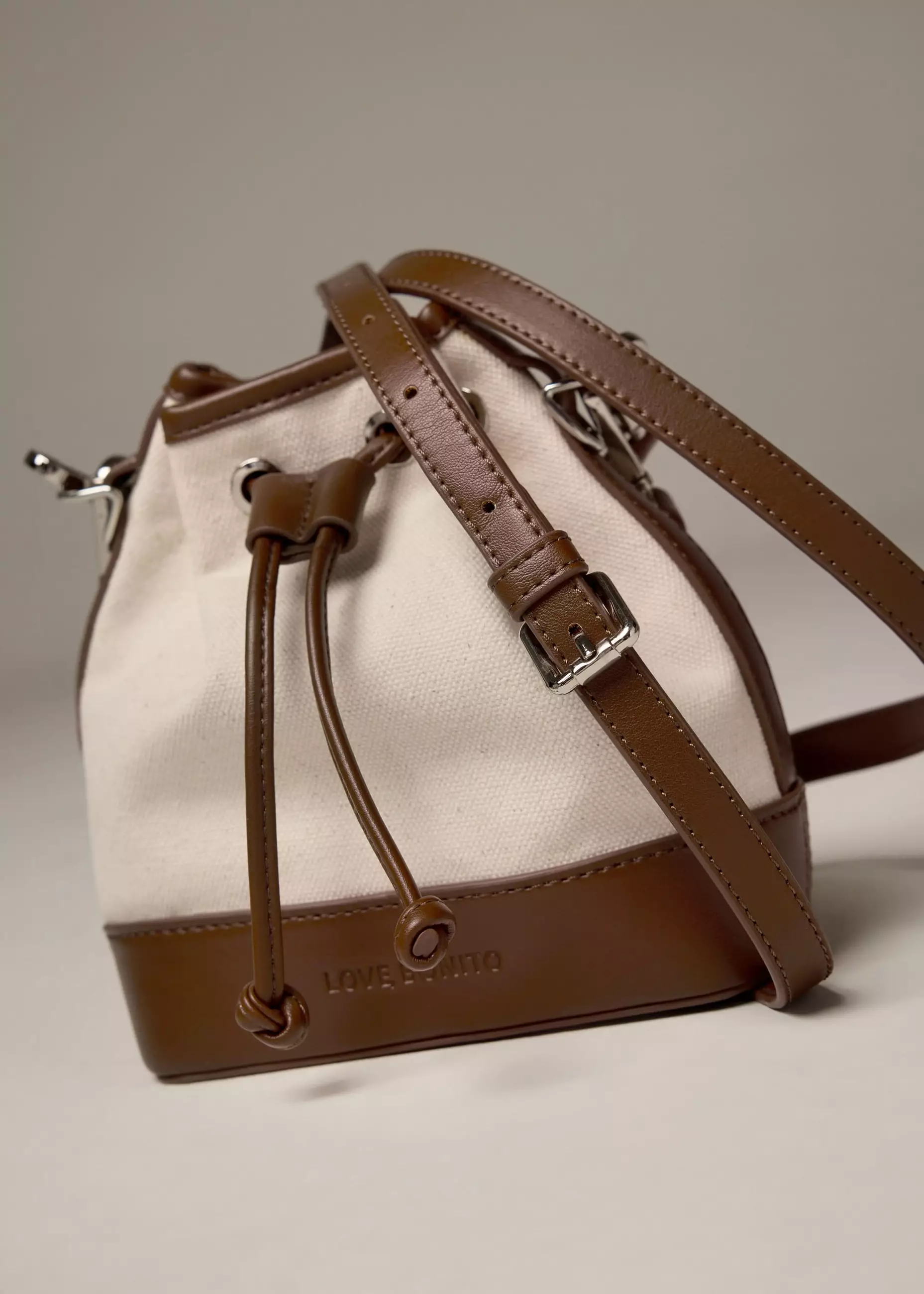 Tas Wanita - Convertible Canvas Bucket Bag
