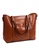 A FRENZ brown Women's Vintage Style PU Leather Work Tote Large Shoulder Bag FAE91AC443ED23GS_2