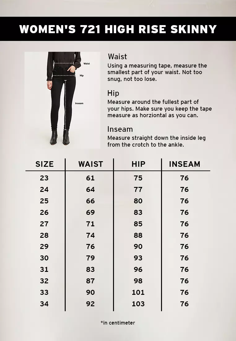 Levi's® Women's 721 High-Rise Skinny Utility Jeans (A7521-0000)