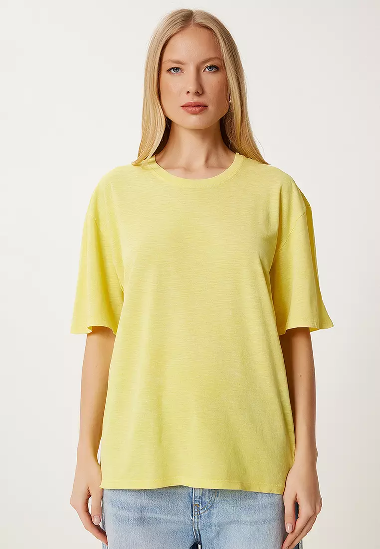 Washed Basic Knitted T-Shirt