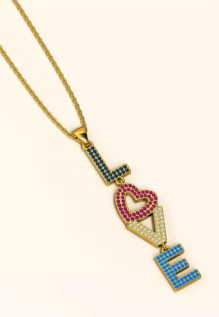 LOVE Your Heart Pendant Necklace