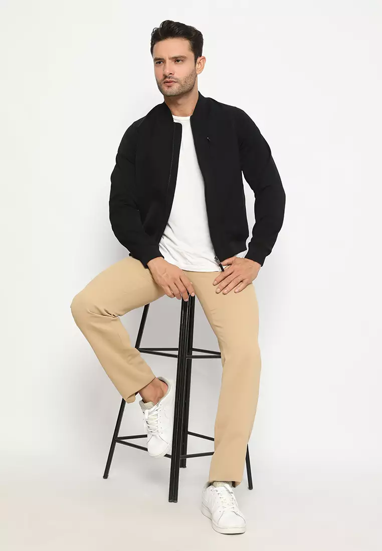 Jobb Olympius Jacket Pria Slim Fit Hitam 3