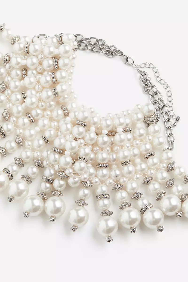 Pearl necklace new arrivals h&m