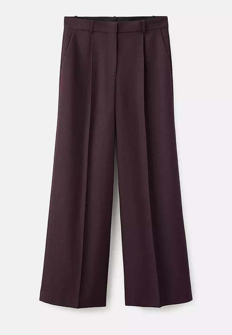 Wide Leg Suit Trousers