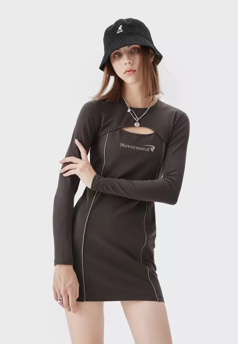 Twenty Eight Shoes Fake Two Piece Stitched Tight Dress 38605GW21