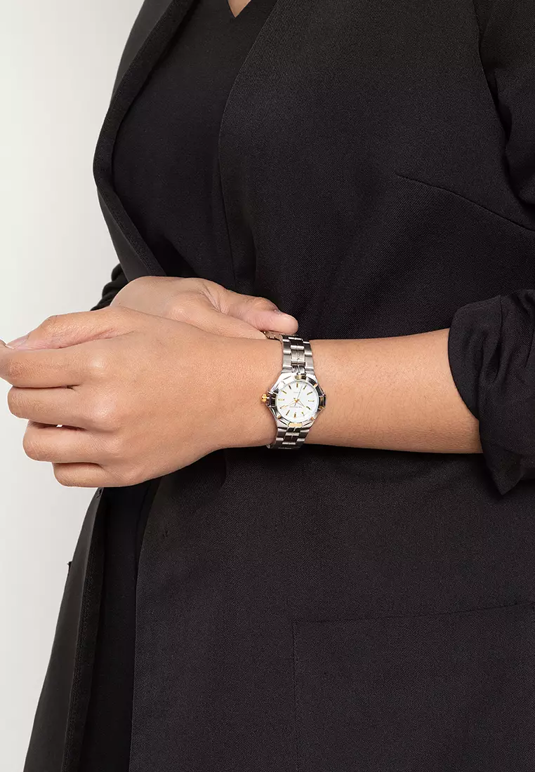 Analog Watch 20122263-Two Tone Ves - Wht Dial Line