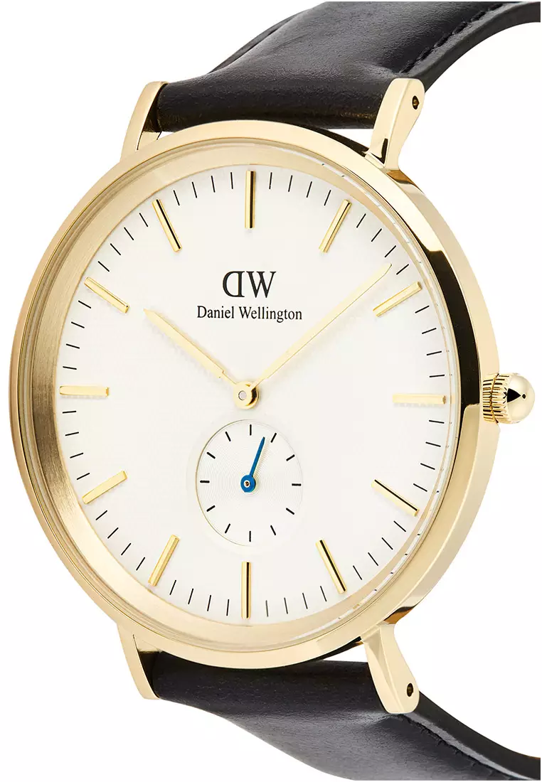 Classic 40mm Multi-Eye Sheffield Off White Silver Sunray Gold Men Watch stainless steel Leather strap watch DW Official Authentic Original