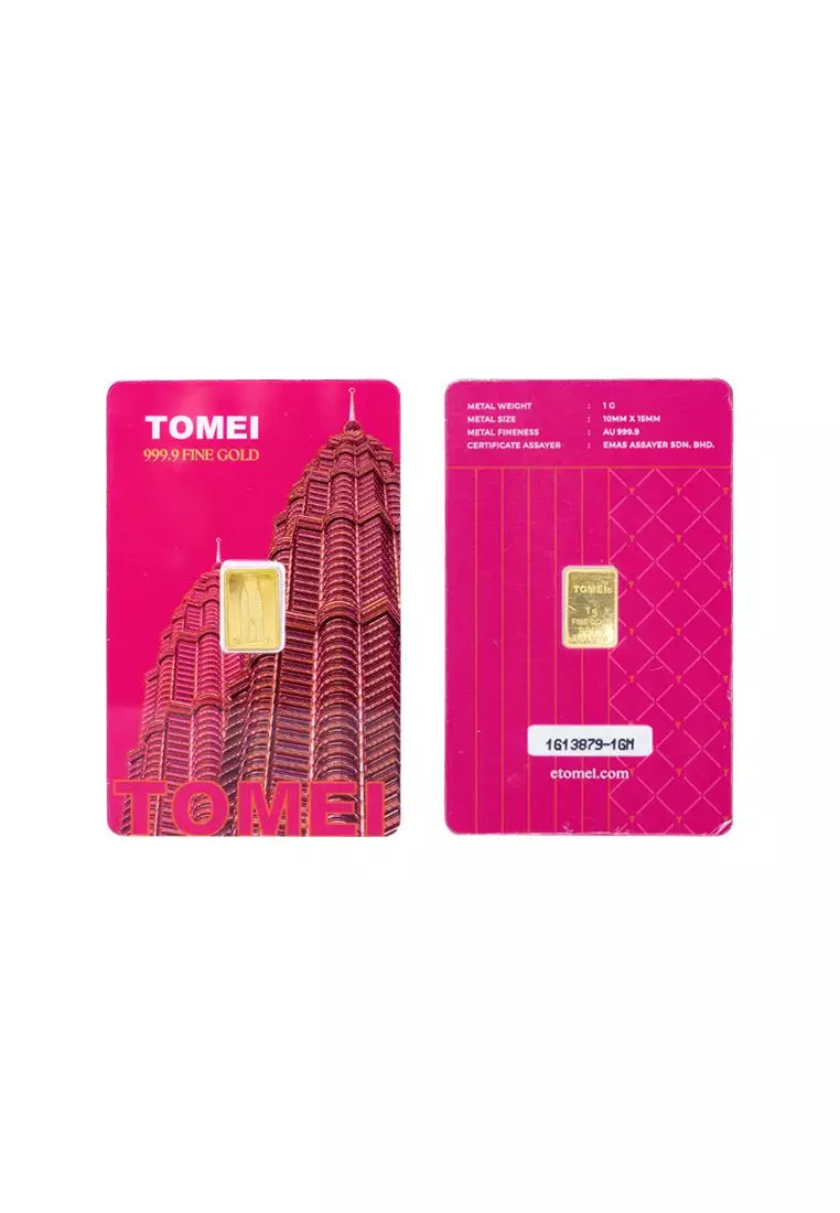 [Tomei Exclusive] KLCC Twin Towers Wafer | 1 Gram | Fine Gold 9999