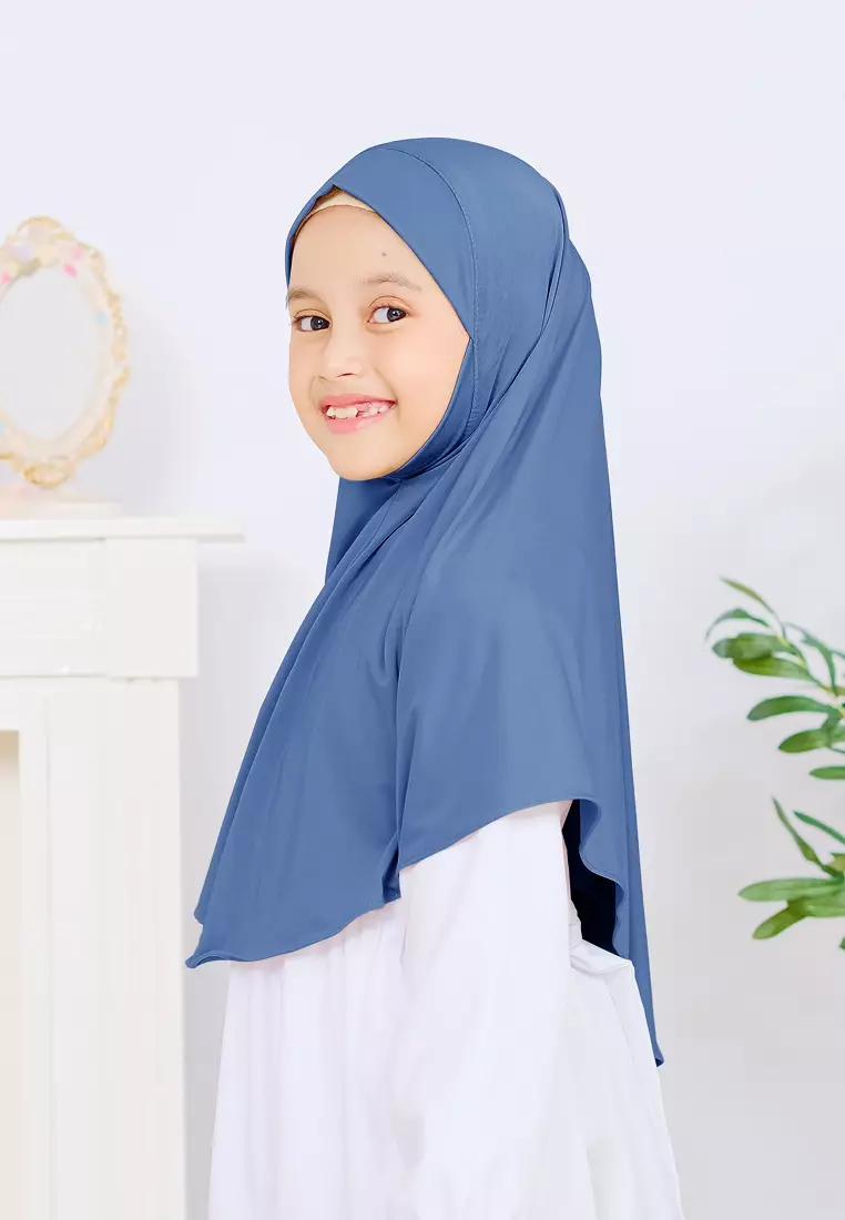 Cotton Bee - Jennaira Bergo Dagu | Hijab Instan Anak Non Pad - S