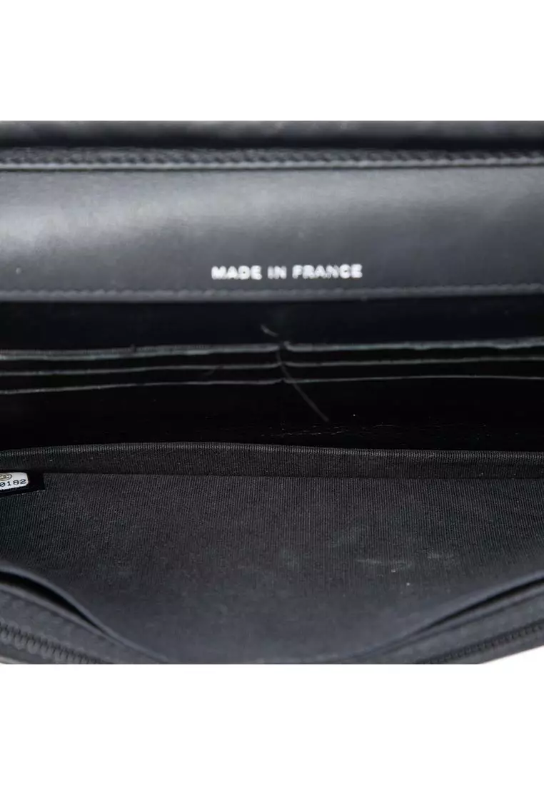 Pre-Loved Chanel Cc Patent Strass Embellished Wallet On Chain