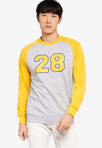 Buy Zalora Basics 28 Varsity Raglan Sweatshirt Online On Zalora Singapore