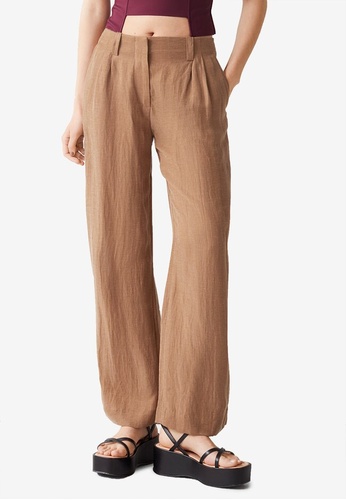 & Other Stories beige Straight Low Waist Trousers 684ECAA338F245GS_1