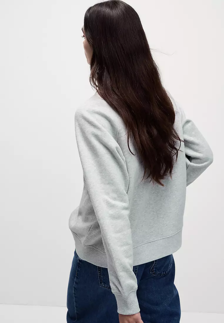 Pure Cotton Slogan Sweatshirt