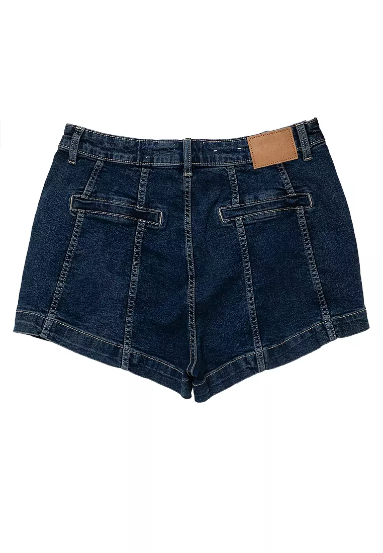 High Rise Micro Denim Shorts