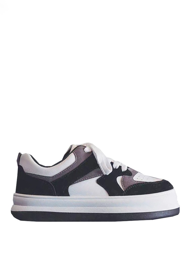VANSA Colorblock Synthetic Leather Platform Sneakers VPW-T171