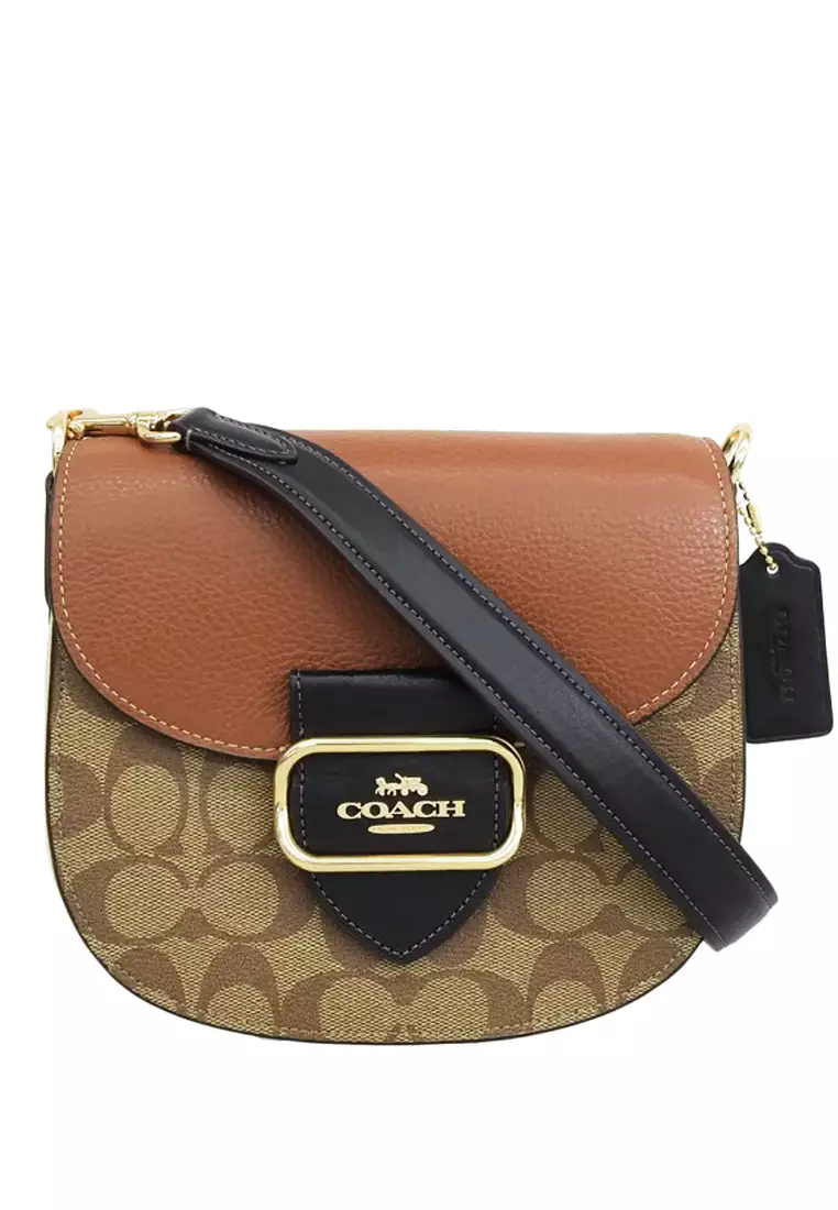 Coach colorblock saddle new arrivals bag