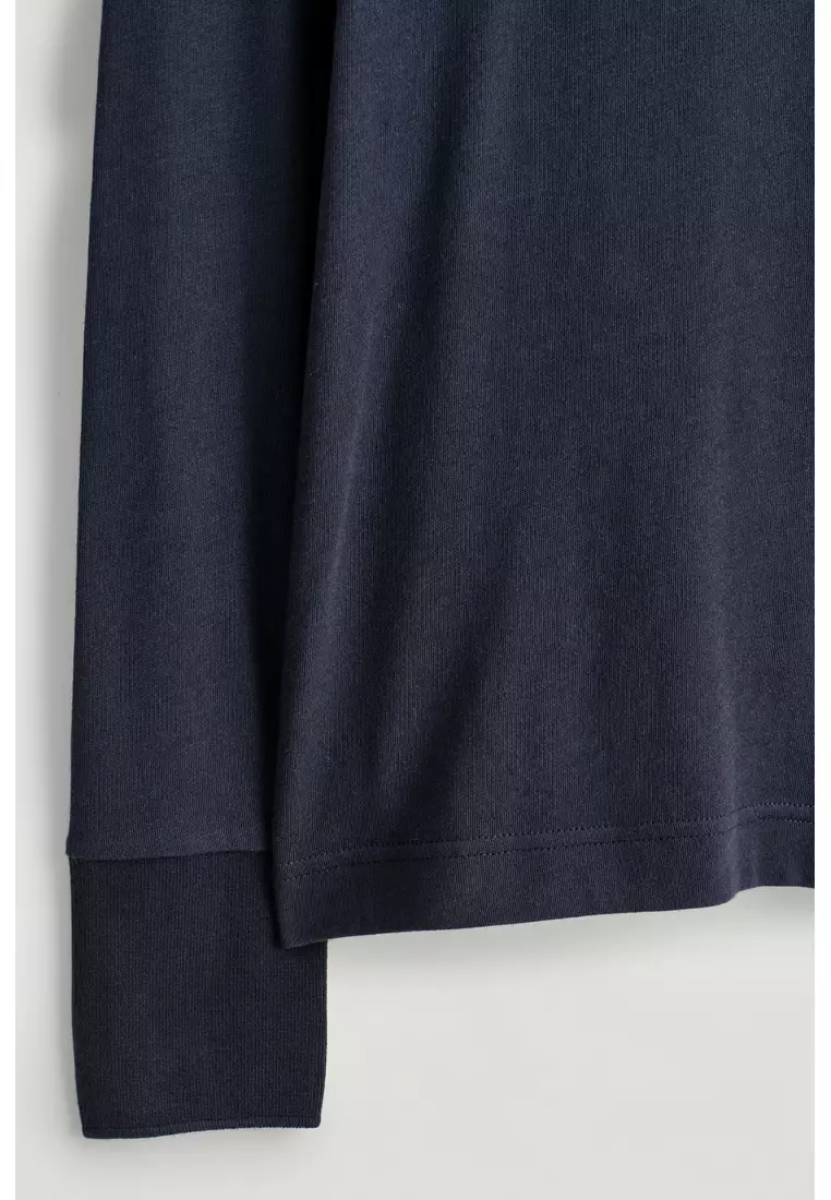 COTTON-JERSEY LONG-SLEEVED TOP