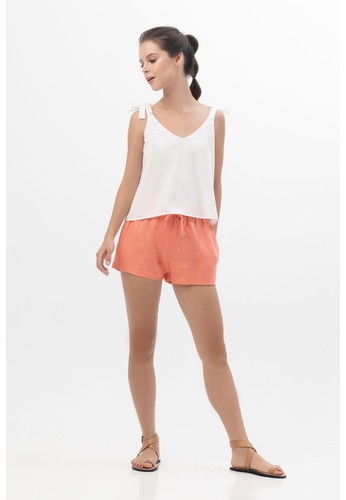 906 The Label orange 906 The Label - Andira Short in Living Coral DEF2BAAB9063D1GS_1