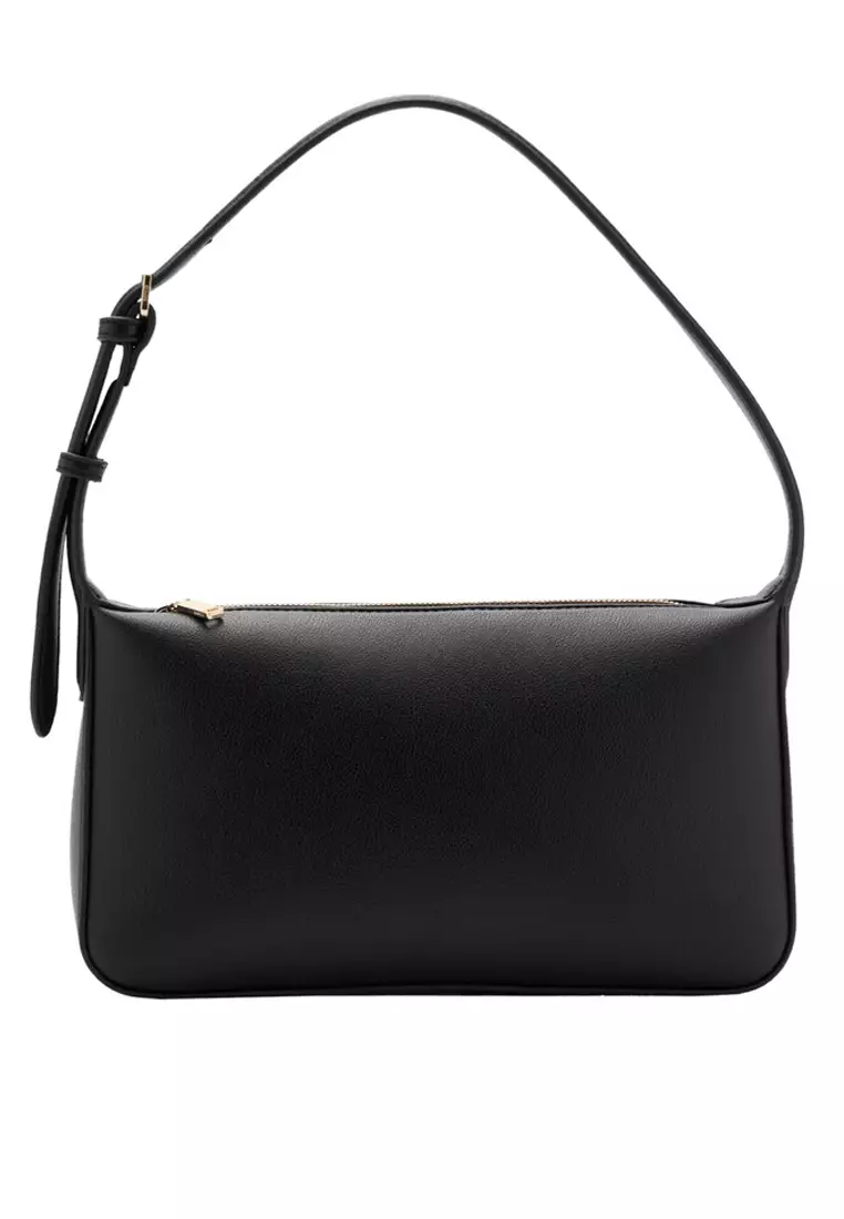 Faux-Leather Shoulder Bag