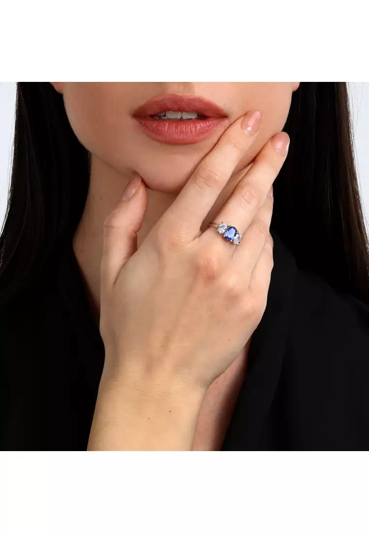 指輪・リング MORELLATO 1714#14 ANELLO 1PONT SAPPHIRE RING MORELLATO 1714#14 ANELLO 1PONT SAPPHIRE RING