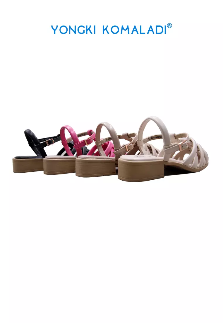 YONGKI KOMALADI SANDAL HEELS OL-JHN4320-25 COKLAT MUDA