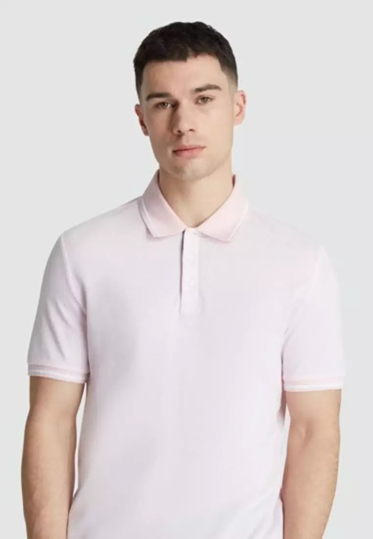 Cotton Interlock Tipped Polo