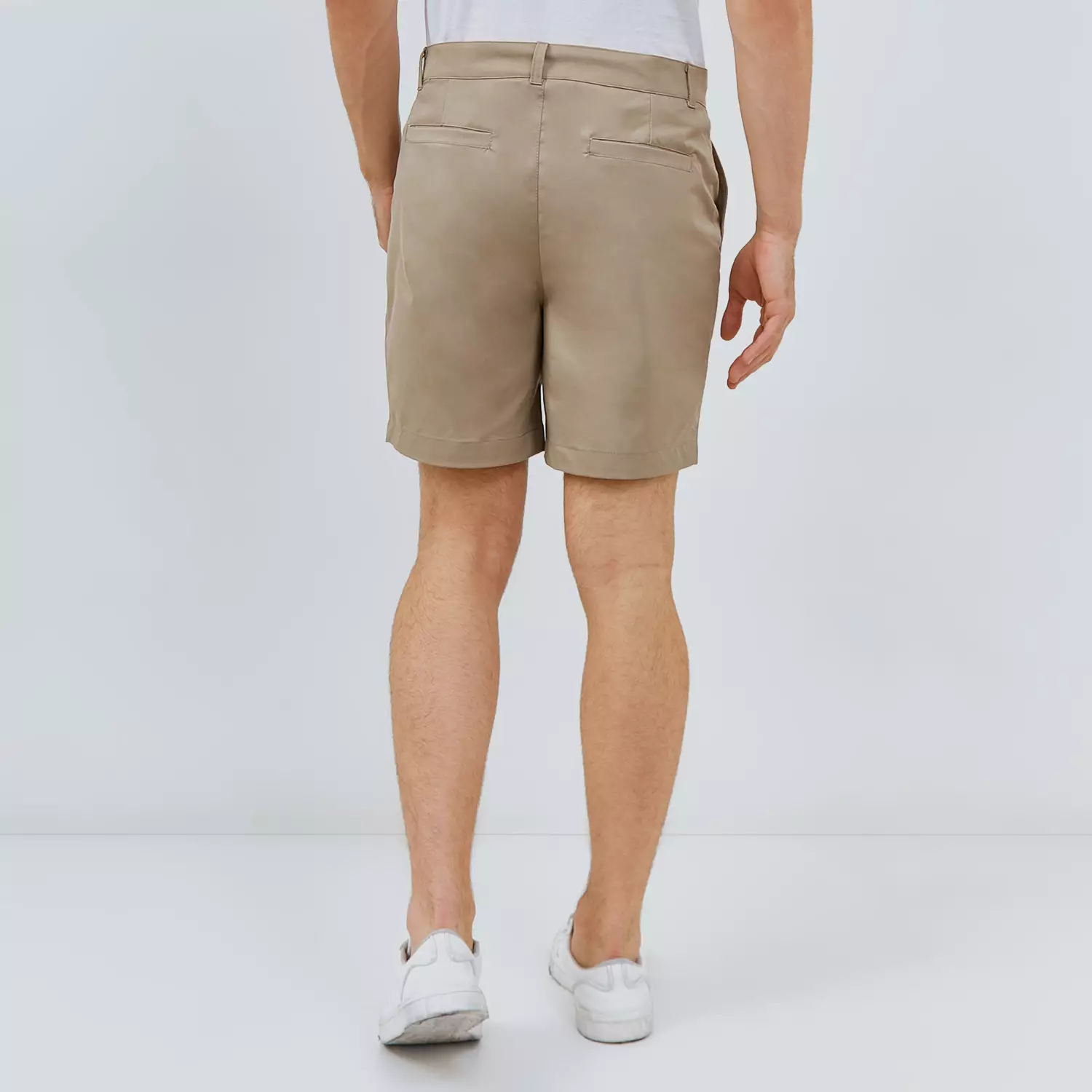 Paulmay Celana Chino Pria Pendek Reguler Fit - Brown